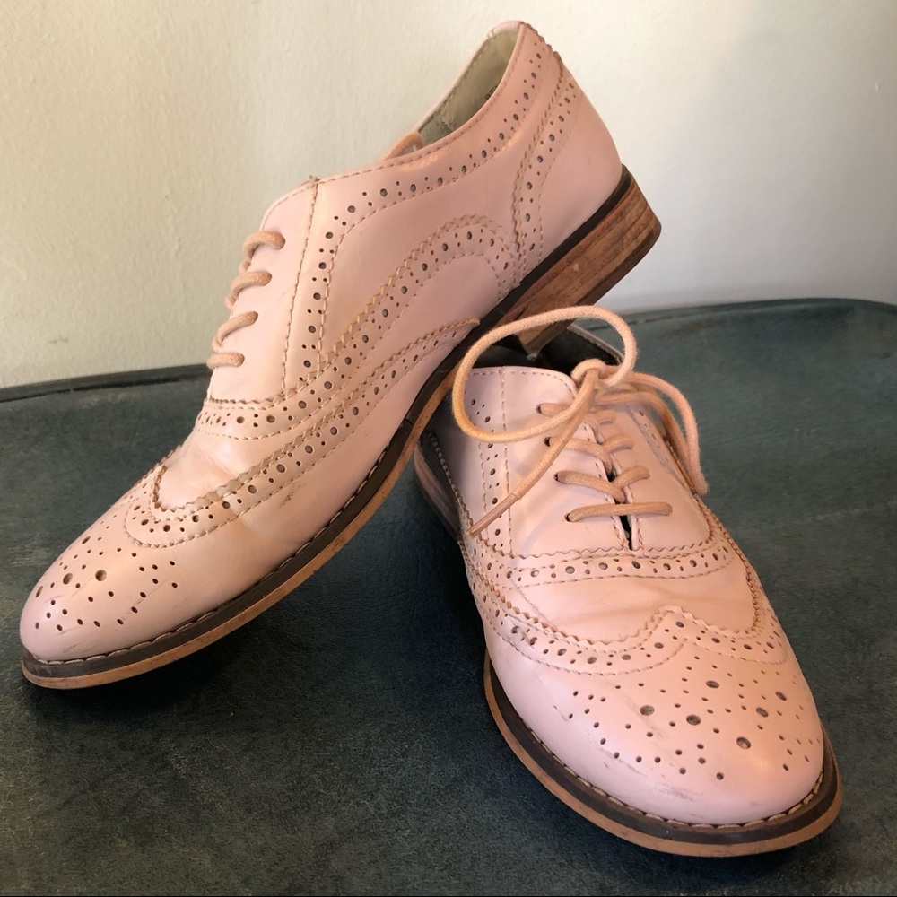 Steve Madden Pink Oxford flats Saddle shoes